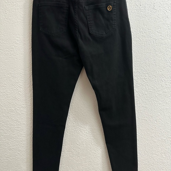 Michael Kors Pants Womens Size 10 Black Pockets Izzy Skinny Jeans - Picture 4 of 5